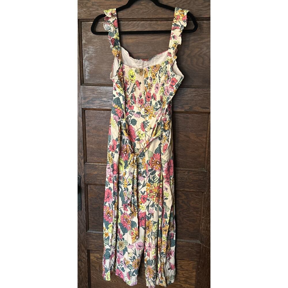 Baltic Born Gemma Wide Leg Jumpsuit in Multi Floral Boho Sz XL Milkmaid Cottage - Picture 2 of 13